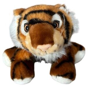 Vintage Steven Smith Plush Tiger floppy, fuzzy beanbag lovey toy
